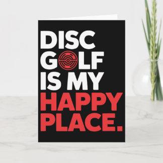 Disc Golf ist mein glücklicher Ort - Minimalist Di Karte