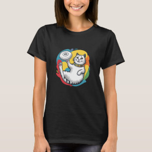 Disc Golf Katze Frisbee Liebhaber Frolf Spieler T-Shirt