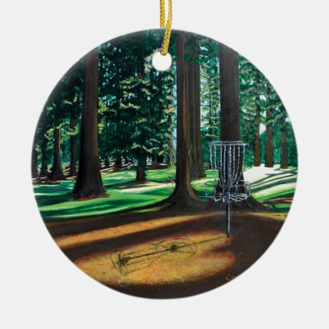 DISC-GOLF KERAMIKORNAMENT (Vorne)