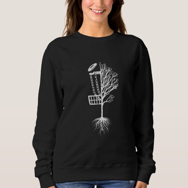 Disc Golf Korb Baum  Golfer Frisbee Golf Kinder ic Sweatshirt (Vorderseite)