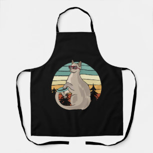 Disc Golf Korb Lustiges Katzen-Geschenk Spieler Schürze