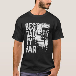 Disc Golf Korb Retro Daddy Vintage Bester Vater Vo T-Shirt