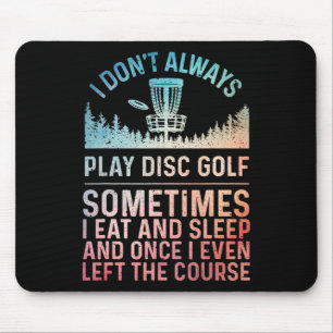 Disc-Golf-Kunst für Männer Frauen Disc-Golf-Spiele Mousepad