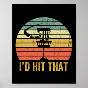 Disc Golf Lustiger Frisbee Disc Sport Vatertag Poster