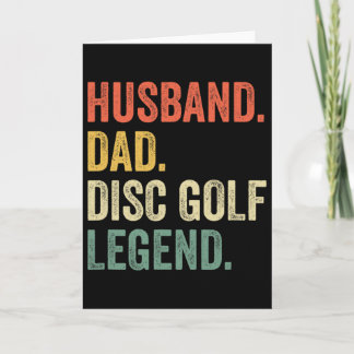 Disc Golf Lustiger Hund Papa Legende Vatertag  Karte