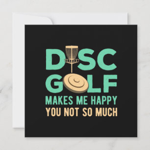 Disc Golf macht mich glücklich Feiertagskarte