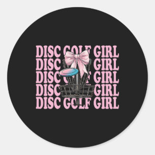 Disc Golf Mädchen Disc Golf Mutter Muttertag Discg Runder Aufkleber