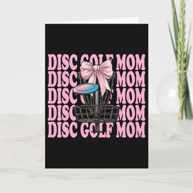 Disc Golf Mama Mutter Muttertag Discgolf Coquette  Karte (Vorderseite)