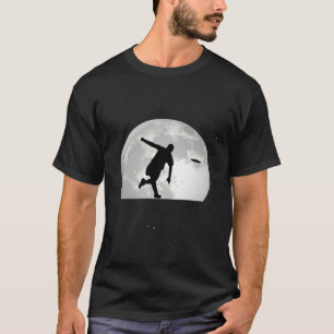 Disc Golf Moon Einwerfen Geschenk T-Shirt