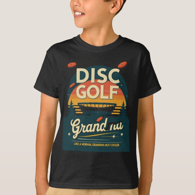 Disc Golf Oma Mitternachtsfahrt  T-Shirt (Vorderseite)