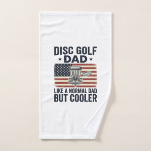 Disc Golf Papa Vintage-Flagge Lustiges Shirt-Desig Handtuch