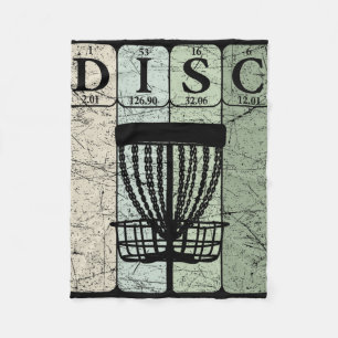 Disc Golf Periodensystem Elemente Frolf Spieler Vi Fleecedecke