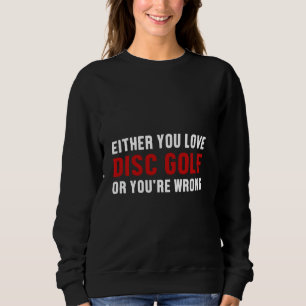 Disc Golf Player falsch Golfer Funny Golfspiel Sweatshirt