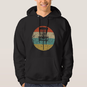 Disc-Golf-Retro Disc-Golf-Korb Hoodie