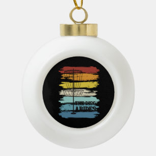 Disc Golf Retro Keramik Kugel-Ornament