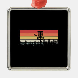 Disc Golf Retro Ornament Aus Metall