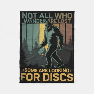Disc Golf Sasquatch Bigfoot Disc Golfer Funny Disc Fleecedecke