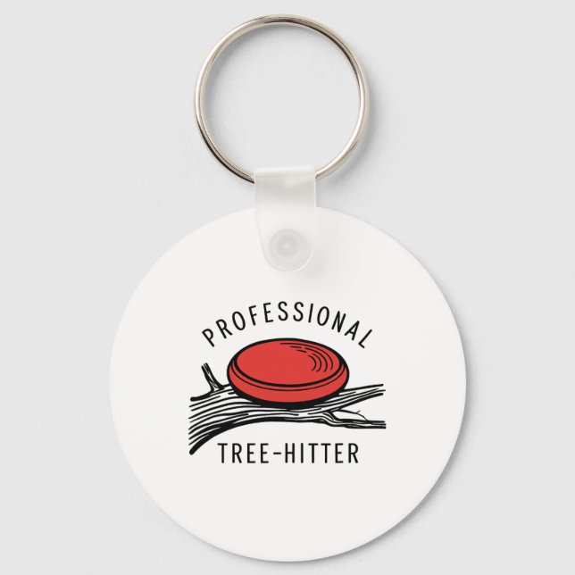 Disc-Golf-Scheibe, professioneller Baum-Treffer, R Schlüsselanhänger (Vorderseite)