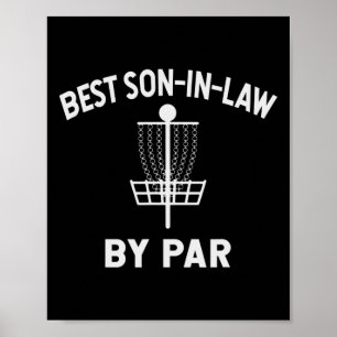 Disc Golf Schwiegersohn -bester Schwiegersohn Par Poster