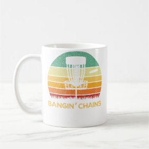 Disc-Golf-Shirt Lustig Bangin 'Chains Retro Golfen Kaffeetasse