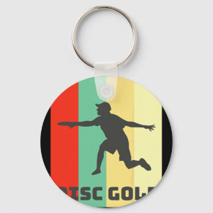 Disc-Golf-Spieler Disc-Golf-Sport Outdoor-Erholung Schlüsselanhänger