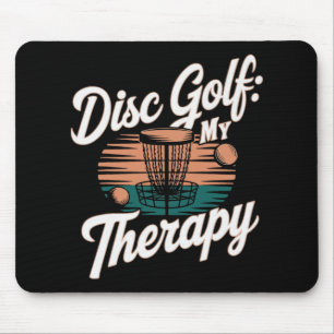 Disc-Golf-Spieler Lustiges Frisbee-Spiel Mousepad