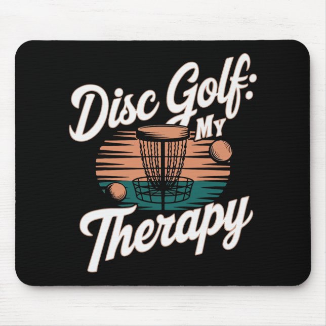 Disc-Golf-Spieler Lustiges Frisbee-Spiel  Mousepad (Vorne)