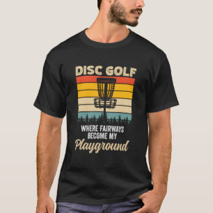 Disc Golf Sport Frisbee Spieler Flying Disc Korb T-Shirt