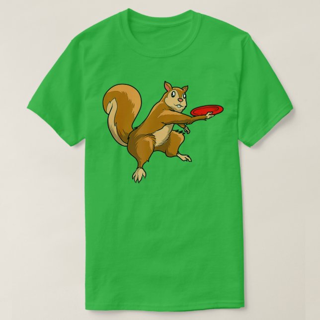 Disc Golf Squirrel Frolf Frisbee Golf Disc 2 T-Shirt (Design vorne)