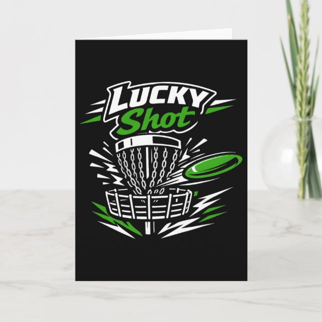 Disc Golf St. Patrick's Day Frolf Spieler Kette Ng Karte (Vorderseite)