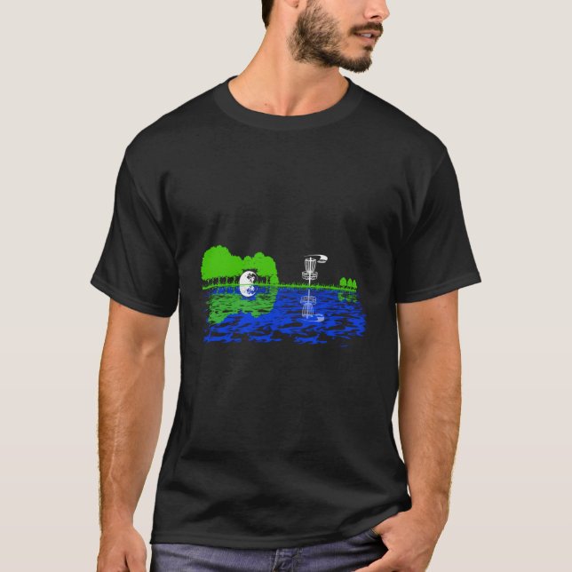 Disc Golf Sunset Gitarrist Player Golf G T-Shirt (Vorderseite)