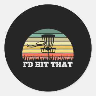 Disc Golf T-Shirt für Männer Frauen Lustiger Frisb Runder Aufkleber