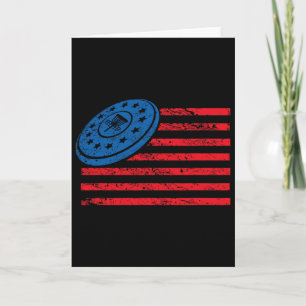 Disc Golf T-Shirt USA-Flagge Disc Golf' für Männer Karte