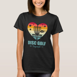 Disc Golf Team Vintage Herz Lustig Disc Golf Spiel T-Shirt