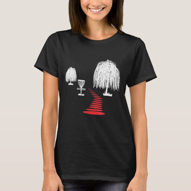 Disc Golf Trail Disk Golfplatz Golfer T-Shirt (Vorderseite)
