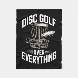Disc Golf Über Alles Frisbee Disc Golf Leben  Fleecedecke