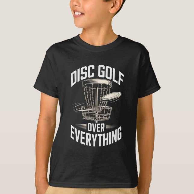 Disc Golf Über Alles Frisbee Disc Golf Leben  T-Shirt (Vorderseite)