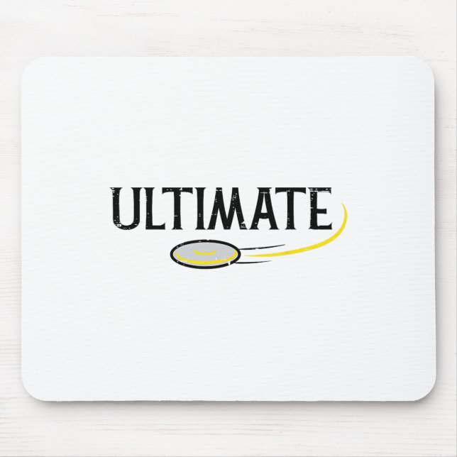 Disc Golf Ultimate Frisbee Frolf Sport Spieler Män Mousepad (Vorne)