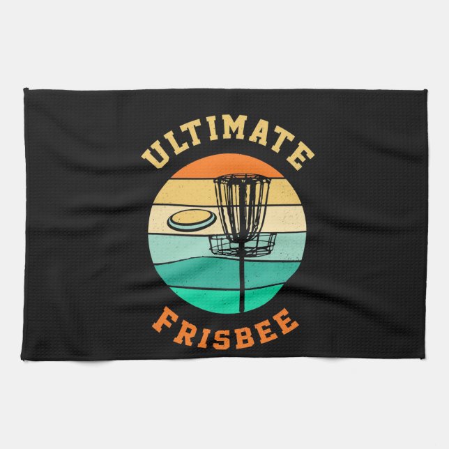 Disc Golf Ultimate Frisbee Geschirrtuch (Horizontal)
