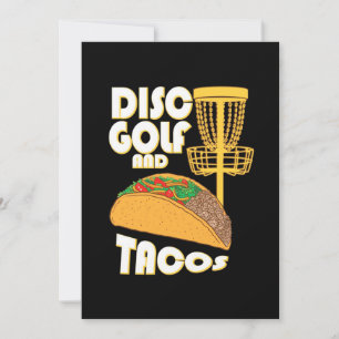 Disc Golf und Tacos Einladung