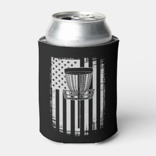 Disc Golf USA Flagge Golfer Golf Sportliebhaber Dosenkühler