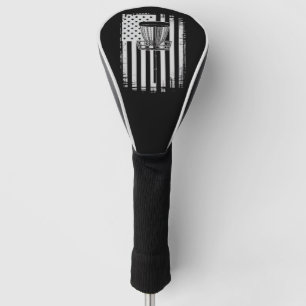 Disc Golf USA Flagge Golfer Golf Sportliebhaber Headcover