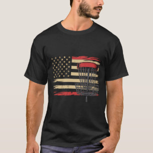 Disc Golf Usa Tarnflagge - Patriotischer Frolf-Spi T-Shirt
