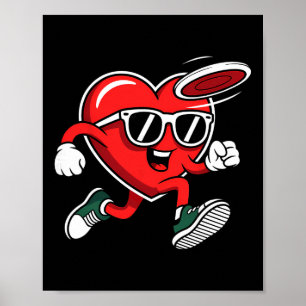 Disc Golf Valentinstag Poster