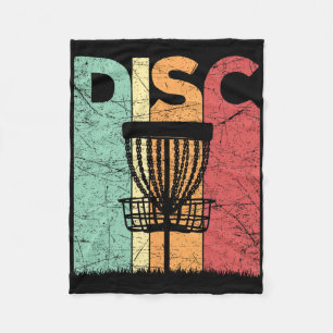 Disc Golf Vintage Frolf Retro Disc Golf Spieler Fleecedecke