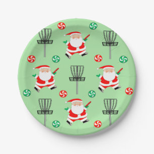 Disc Golf Weihnachten Pappteller