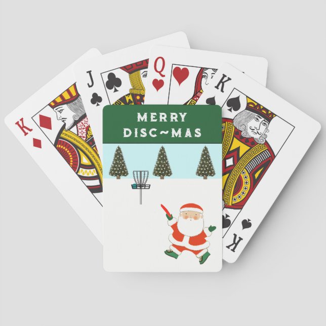 Disc-Golf-Weihnachtsstrumpf-Füllung Spielkarten (Rückseite)