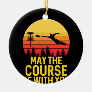 Disc Golf With You Keramik Ornament
