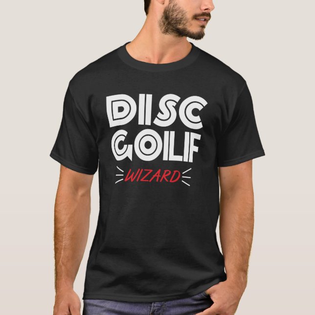 Disc Golf Wizard Funny Sport T-Shirt (Vorderseite)