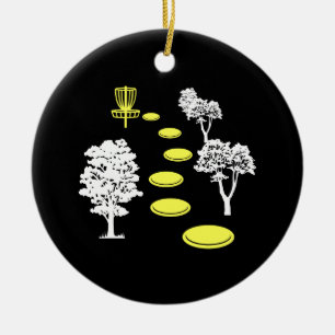Disc Golf Woods Disc Golfer Geschenk Keramik Ornament